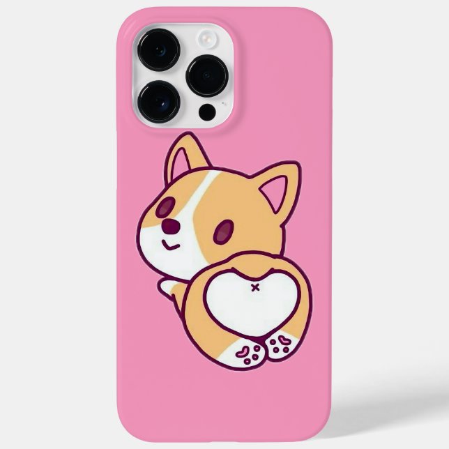 Niedliche Corgi Puppy-Liebe Case-Mate iPhone 14 Pro Max Hülle (Rückseite)
