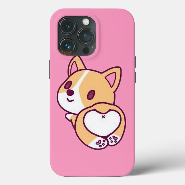 Niedliche Corgi Puppy-Liebe Case-Mate iPhone Hülle (Rückseite)