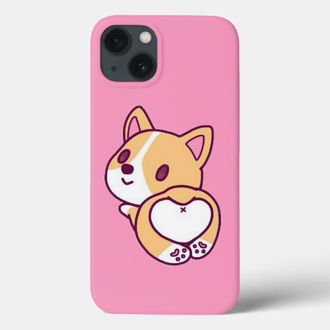 Niedliche Corgi Puppy-Liebe Case-Mate iPhone Hülle (Rückseite)