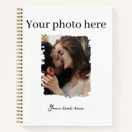 Niedliche Couple Custom Foto Journals Notizbuch