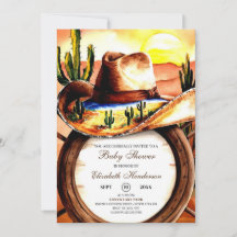 Niedliche Cowboy Babydusche