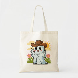 Niedliche Cowboy GhCuteost für Halloween-Fun-Dekor Tragetasche
