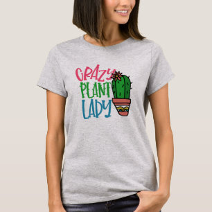 Niedliche Crazy Pflanze Lady Arizona Cactus TShirt