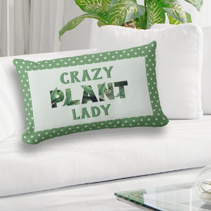 Niedliche Crazy Pflanze Lady Pflanze Lover Lendenkissen