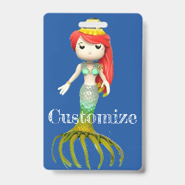 Niedliche Creepy Mermaid Hexe Thunder_Cove Ausweis