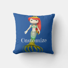 Niedliche Creepy Mermaid Hexe Thunder_Cove Kissen