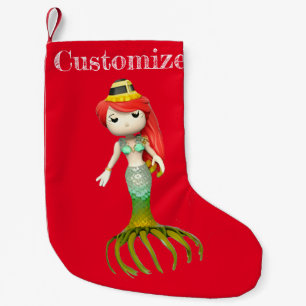 Niedliche Creepy Mermaid Hexe Thunder_Cove Kleiner Weihnachtsstrumpf