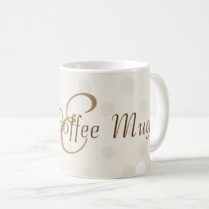 Niedliche Creme Dots Mit Monogramm gute Kaffee Tas Kaffeetasse