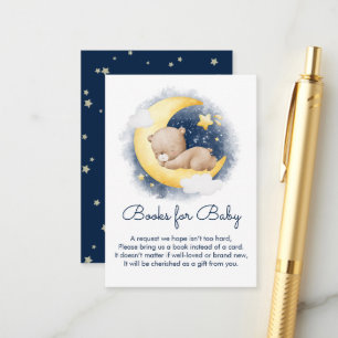 Niedliche Crescent Moon Teddy Bärenbücher für Baby Begleitkarte