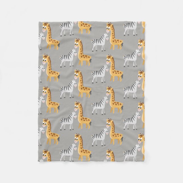 Niedliche Cuddly Babygiraffen-und Fleecedecke (Vorderseite)