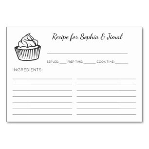 Niedliche Cupcake Brautparty Rezeptionskarten Tischnummer