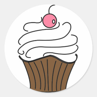 Niedliche Cupcake Stickers
