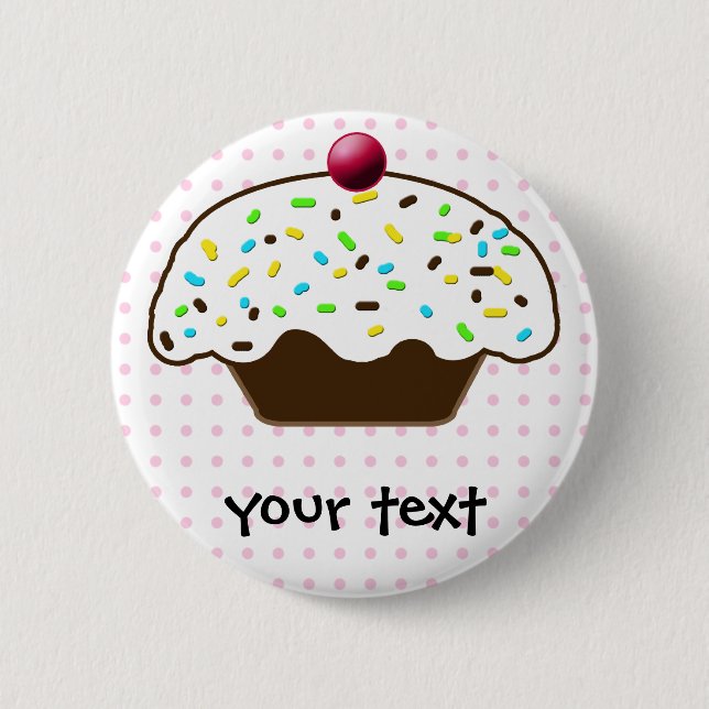 Niedliche Cupcakes Button (Vorderseite)