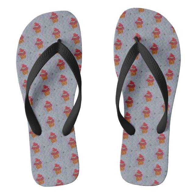 Niedliche Cupcakes Flip Flops (Fußbett)