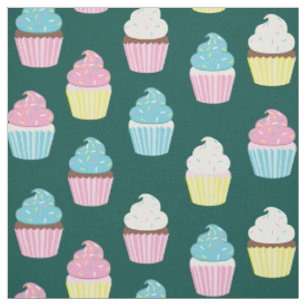 Niedliche Cupcakes Kinder Bäckereien Leckereien Stoff