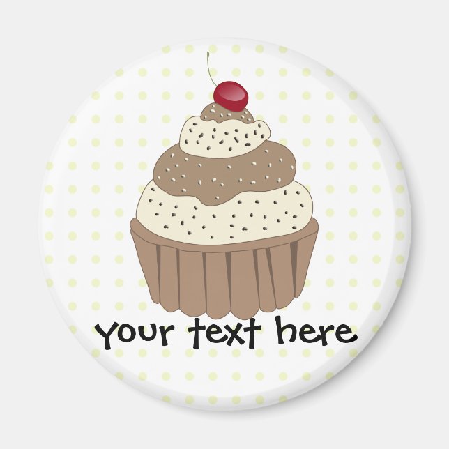 Niedliche Cupcakes Magnet (Vorne)