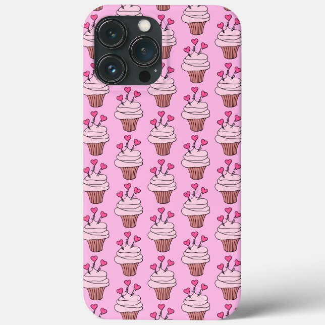 Niedliche Cupcakes Rosa Case-Mate iPhone Hülle (Rückseite)