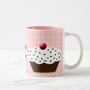 Niedliche Cupcakes Zweifarbige Tasse