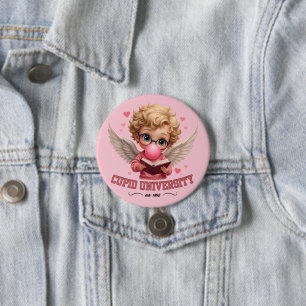 Niedliche Cupid University Bubblegum Angel Ästheti Button