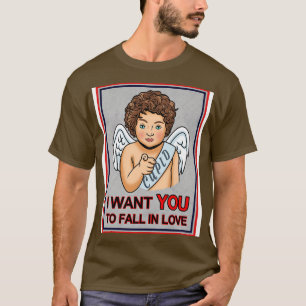 Niedliche Cupid Valentine Liebe Ich Wollte Ihnen V T-Shirt