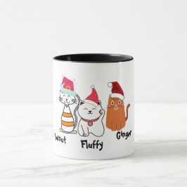 Niedliche Custom Kitty Cat Weihnachtsfeier Tasse