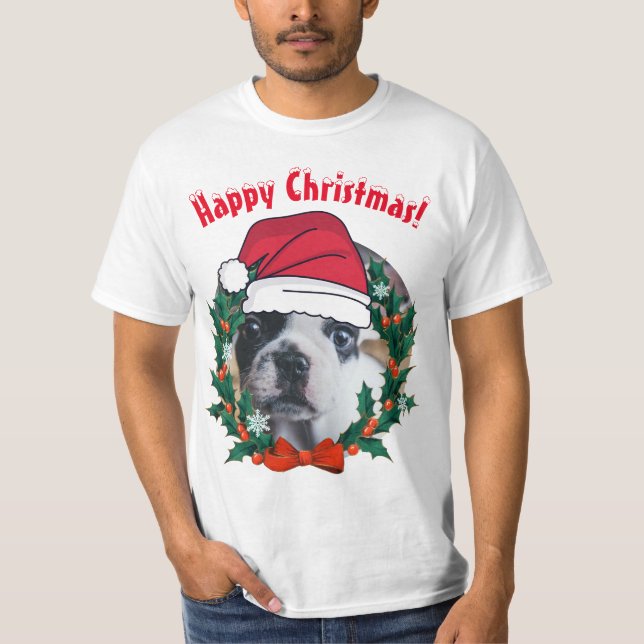 Niedliche Custom Merry Xmas. T-Shirt (Vorderseite)