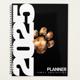 Niedliche Custom Modern Pet Lovers 2025 Planer