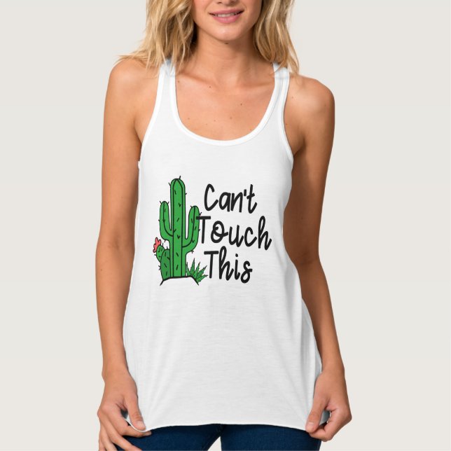 Niedliche Custom Spring Break Beach Cactus Student Tank Top (Vorderseite)