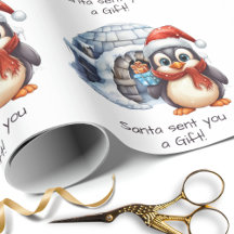 Niedliche Custom Weihnachtsmannmütze Pinguin Snow 