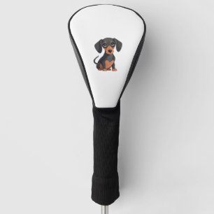 Niedliche Dackel Cartoon Adorable Dackel Hund Clip Golf Headcover