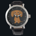 Niedliche Dackel | Cartoon Dackel Hund Armbanduhr<br><div class="desc">Die originale Armbanduhr der Dackel ist in verschiedenen Stilen für Männer,  Frauen und Kinder erhältlich. Ein cooles Mode-Accessoire,  das ein tolles Geschenk für glatt gestrichene Dackel-Liebhaber macht. Besuchen Sie Jenn’s Doodle World für viele weitere stilvolle Hundeuhren.</div>