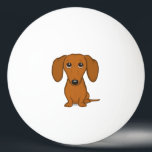 Niedliche Dackel | Cartoon Dackel Hund Tischtennisball<br><div class="desc">Dackel Dog Lover Ping Pong Ball</div>