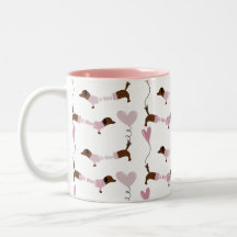 Niedliche Dackel Dackel Dog Mine Valentine Coffe