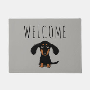 Niedliche Dackel  Dackel Hund Begrüßungsmatte Fußmatte