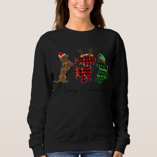 Niedliche Dackel Dackel Hunde Red Kariert Buffalo Sweatshirt