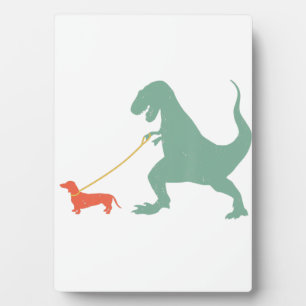 Niedliche Dackel Dinosaur Funny Dackel Hund Fotoplatte