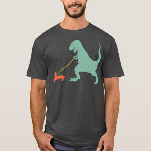 Niedliche Dackel Dinosaur Funny Dackel Hund T-Shirt