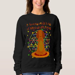 NIEDLICHE DACKEL FUNNY DACKEL DOG YOGA WORKOUT CHA SWEATSHIRT