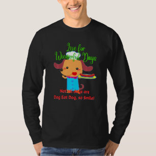 Niedliche Dackel Funny Dackel Hund leben für Wind T-Shirt