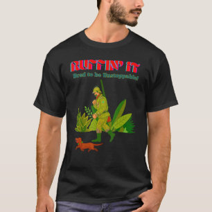 NIEDLICHE DACKEL FUNNY DACKEL HUND RUFFIN IT JAGD T-Shirt