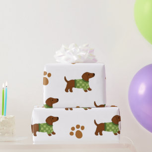 Niedliche Dackel Geschenkpapier
