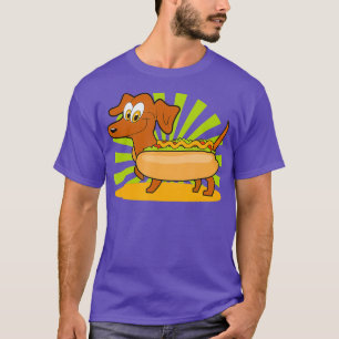 Niedliche Dackel Hot Dog Welpengeschenk T-Shirt