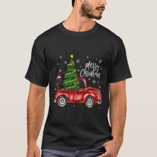 Niedliche Dackel Hund LKW Frohe Weihnachtshunde Li T-Shirt