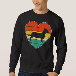 Niedliche Dackel Hund Lover Valentinstag Witzhund Sweatshirt