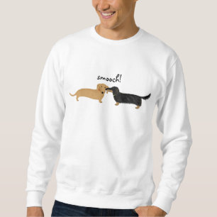 Niedliche Dackel-HundeLiebe Dackelnsmooch-  Sweatshirt