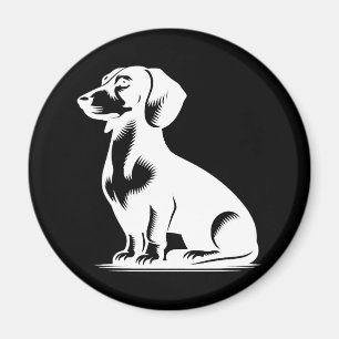 Niedliche Dackel Stilvoller Hund Magnet