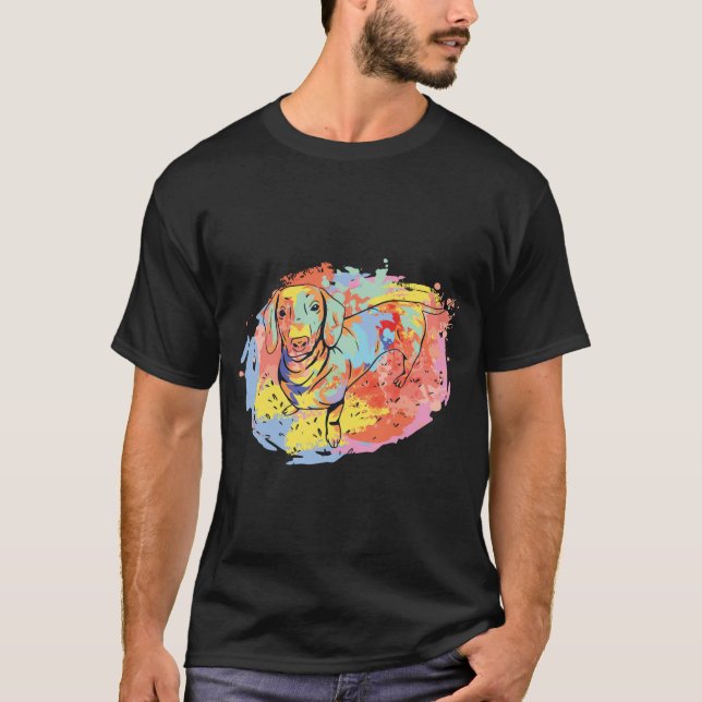 Niedliche Dackel T-Shirt (Vorderseite)
