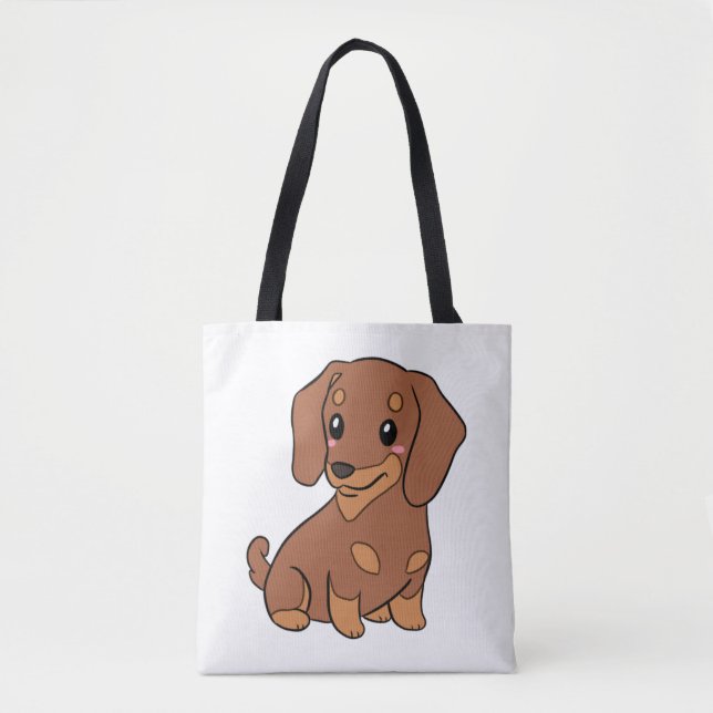 Niedliche Dackel Tasche (Vorderseite)