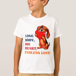Niedliche Dackel Valentinstag Herzstück Lover Dog T-Shirt