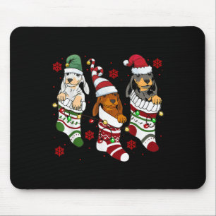 Niedliche Dackel Weihnachten Hund Lover Mama Vater Mousepad